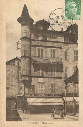 / CPA FRANCE 46 "Figeac, place Carnot"
