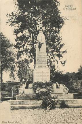 / CPA FRANCE 76 "Cailly, le monument"