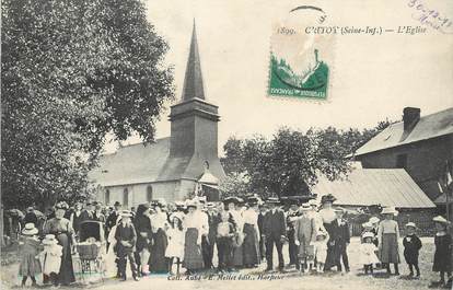 / CPA FRANCE 76 "Critot, l'église"