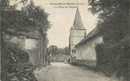 76 Seine Maritime / CPA FRANCE 76 "Crasville la Mallet, la place et l'église"