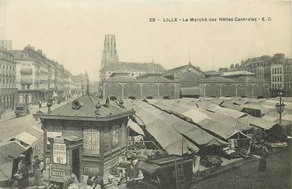 CPA FRANCE 59 "Lille, le marché des halles centrales"