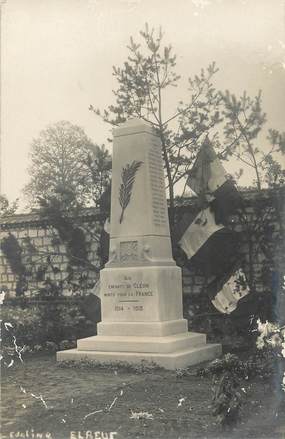 / CARTE PHOTO FRANCE 76 "Cléon" / MONUMENT AUX MORTS