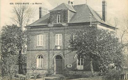 / CPA FRANCE 76 "Croix Mare, la mairie"