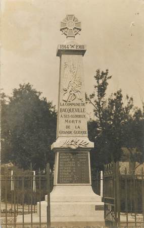 / CARTE PHOTO FRANCE 76 "Bacqueville"