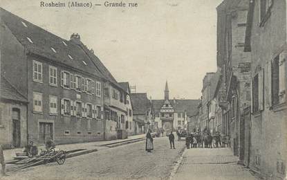 CPA FRANCE 67 "Rosheim, la grande rue"