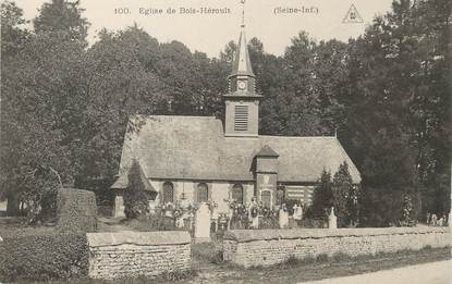 / CPA FRANCE 76 "Eglise de Bois Héroult"