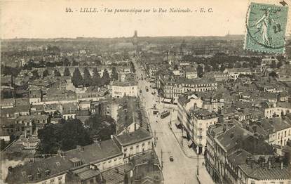 CPA FRANCE 59 "Lille, La rue Nationale"