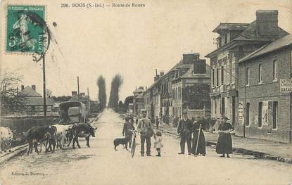 / CPA FRANCE 76 "Boos, route de Rouen"