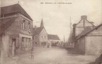 / CPA FRANCE 76 "Benarville, entrée du pays"