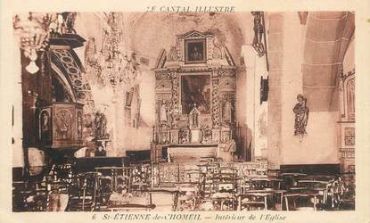 CPA FRANCE 15 "Saint Etienne de Chomeil, interieur de l'Eglise"