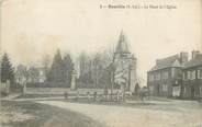 76 Seine Maritime / CPA FRANCE 76 "Bosville, la place de l'église"