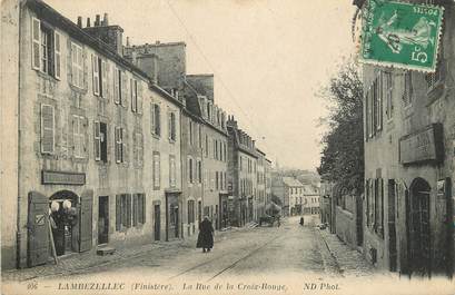 / CPA FRANCE 29 "Lambezellec, la rue de la Croix rouge"