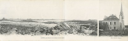 / CPA FRANCE 29 "Santec, près Roscoff" / CARTE PANORAMIQUE