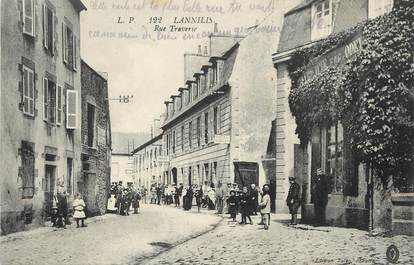 / CPA FRANCE 29 "Lannilis, rue traverse"