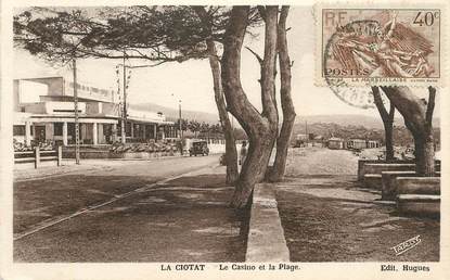 CPA FRANCE 13 "la Ciotat, le casino et la plage"