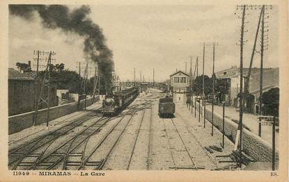 CPA FRANCE 13 "Miramas, la gare" / TRAIN