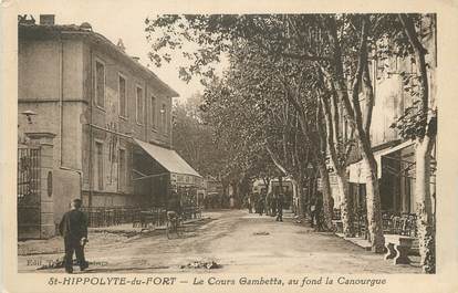 / CPA FRANCE 30 "Saint Hippolyte du Fort, le cours Gambetta"