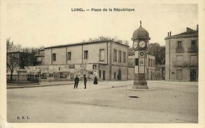 CPA FRANCE 34 "Lunel, Place de la République"