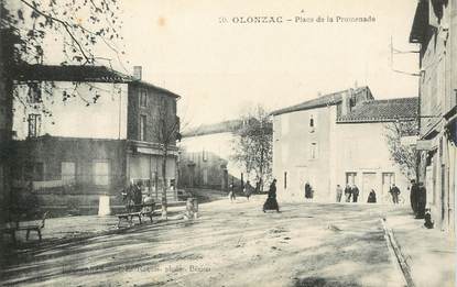 CPA FRANCE 34 "Olonzac, Place de la Promenade"