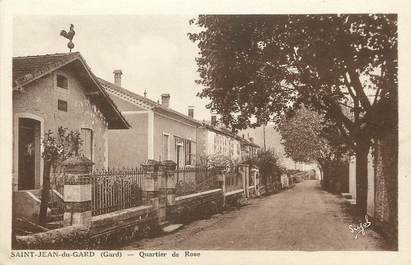 / CPA FRANCE 30 "Saint Jean du Gard, quartier de Rose"