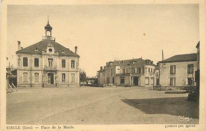 CPA FRANCE 32 "Riscle, place de la mairie"