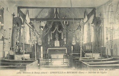 / CPA FRANCE 27 "Epreville en Roumois, intérieur de l'église"