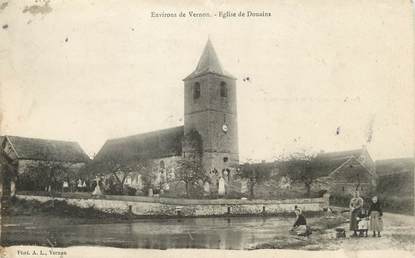 / CPA FRANCE 27 "Eglise de Douains"