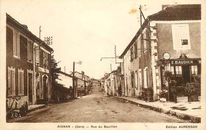 CPA FRANCE 32 "Aignan, rue du Bauillon"