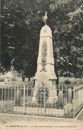 CPA FRANCE 64 "Aramits, le monument aux morts"