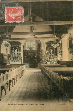 / CPA FRANCE 27 "Campigny, intérieur de l'église"