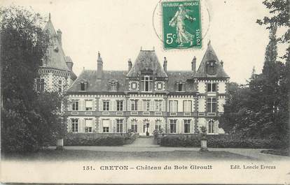/ CPA FRANCE 27 "Creton, château du Bois Giroult"