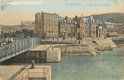 CPA FRANCE 76 "Le Tréport, quai de la République"