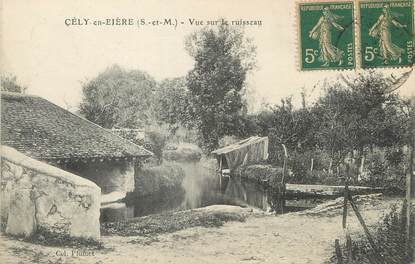 / CPA FRANCE 77 "Cely en Bière, vue sur le ruisseau"