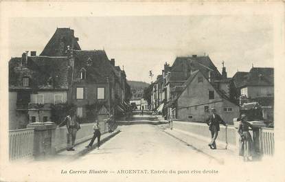 / CPA FRANCE 19 "Argentat, entrée du pont rive droite"