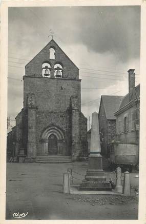 / CPSM FRANCE 19 "Sornac, église et monument aux morts"