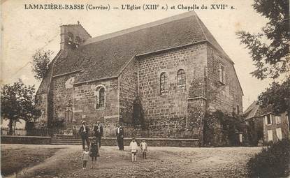 / CPA FRANCE 19 "Lamazière Basse, l'église et la chapelle"