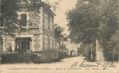 / CPA FRANCE 19 "Saint Germain les Vergnes, route de Saint Pardoux"