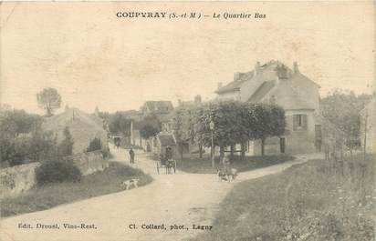 CPA FRANCE 77 "Coupvray, le quartier bas"