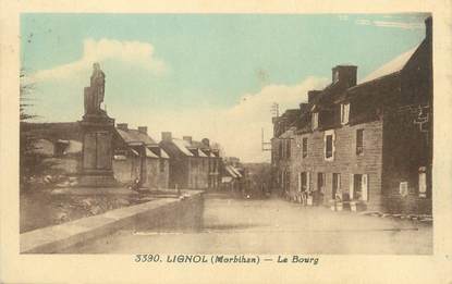 / CPA FRANCE 56 "Lignol, le bourg"