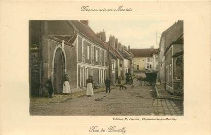 CPA FRANCE 77 "Donnemarie en Montois, Rue de Dontilly"