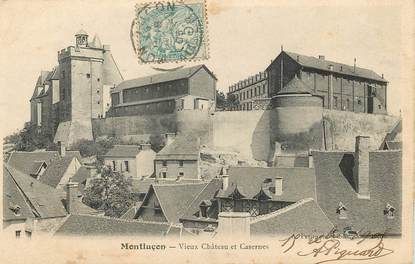 CPA FRANCE 03 "Montluçon, vieux chateau et caserne"