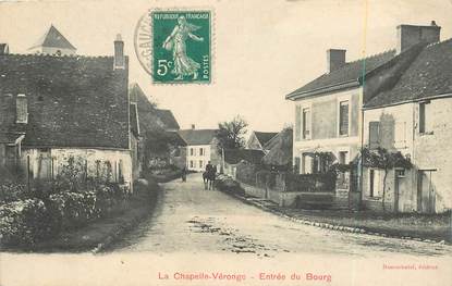 CPA FRANCE 77 "La Chapelle Véronge, Entrée du Bourg"