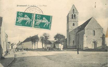 CPA FRANCE 77 "Fromont, la Place"