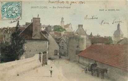 CPA FRANCE 03 "Montluçon, rue Porte Fouquet"