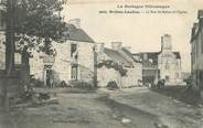 56 Morbihan / CPA FRANCE 56 "Bréhan Loudéac, la rue de Rohan et l'église"