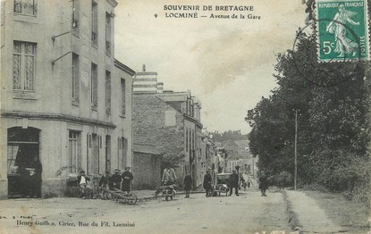 / CPA FRANCE 56 "Locminé, av de la gare"