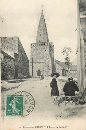 / CPA FRANCE 56 "Environs de Lorient, l'église"