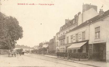 CPA FRANCE 77 "Nangis, Place de la Gare"