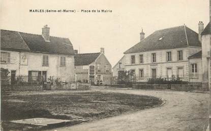 CPA FRANCE 77 "Marles, place de la mairie"