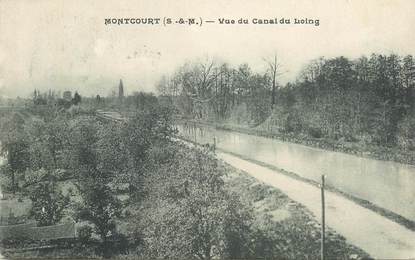 CPA FRANCE 77 "Montcourt, vue du Canal du Loing"